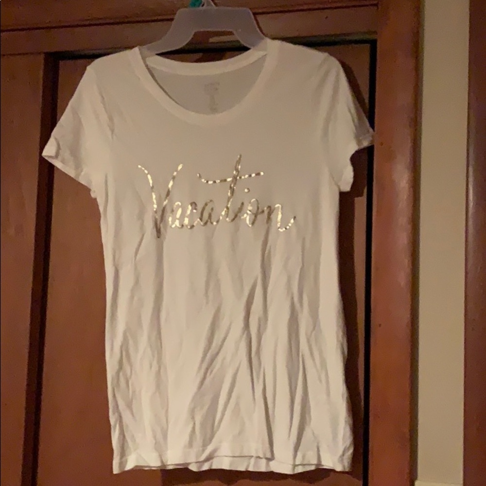 Gap white vacation shirt